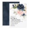 Navy Blue Blush Pink Rose Boho Geometric Wedding