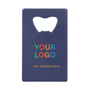 Navy Blue Bottle Opener Custom Text Bar Key Gift