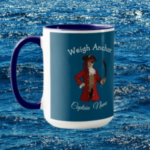 Navy Blue Boy Pirate Mug