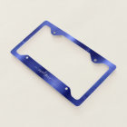 Navy Blue Brushed Metallic Foil Monogram Script