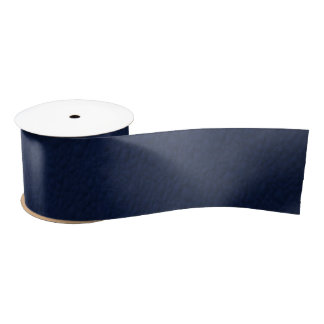 Navy Blue Bumpy Pattern Satin Ribbon