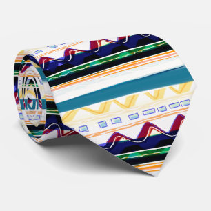 Navy blue burgundy and yellow tie