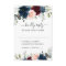 Navy Blue Burgundy Blush Pink Floral Wedding