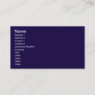 Navy Blue Business Card