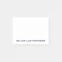 Navy Blue Business Name Post-it Notes