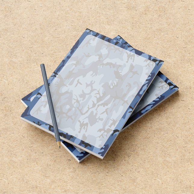 Navy Blue Camouflage, Military, Army Notepad (Creator Uploaded)