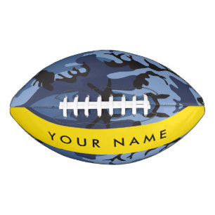 Navy Blue Camouflage Your name Personalise American Football