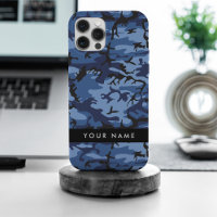 Navy Blue Camouflage Your name Personalise