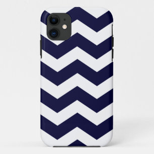 Navy Blue Chevron Pattern Case Savvy iPhone 5 Case