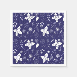 Navy Blue Christmas  Napkin