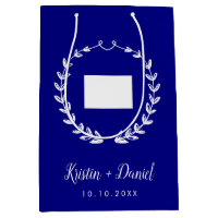 Navy Blue Colorado Map Wedding Welcome Swag