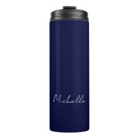 Navy Blue Colour Plain Modern Own Name Calligraphy