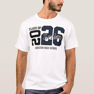 Navy Blue Congrats Graduation  T-Shirt