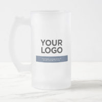 Navy Blue Custom Logo and Text 16oz