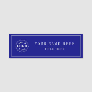 Navy Blue Custom name tag for personal flair!