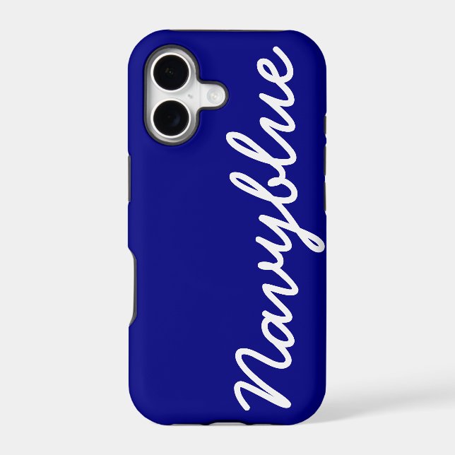 Navy Blue Customisable Cover iPhone 5 Case (Back)