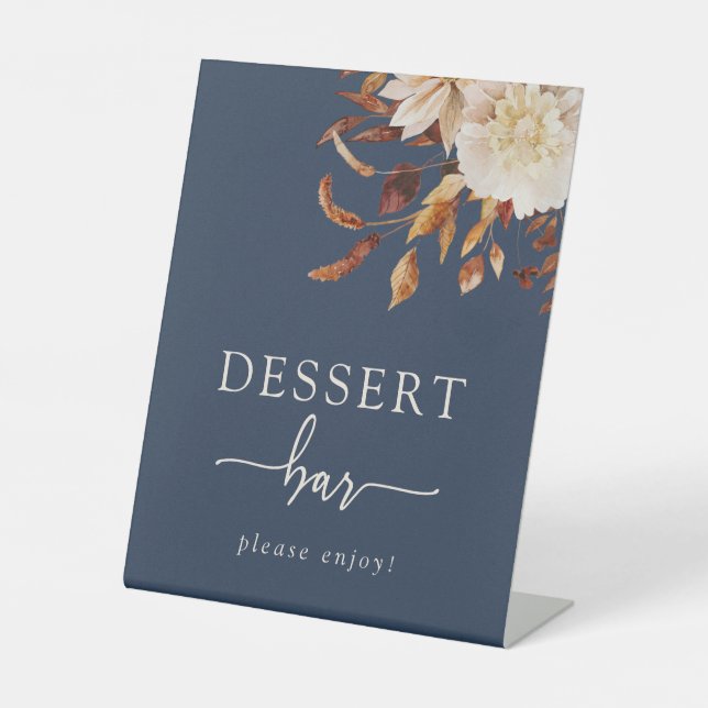Navy Blue Dessert Bar Sign (Front)