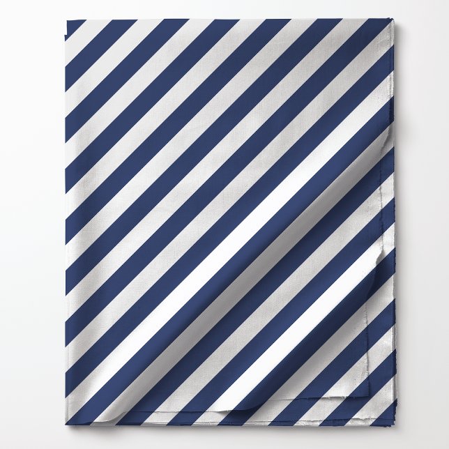 Navy Blue Diagonal Stripes Pattern Fabric (Creator Uploaded)