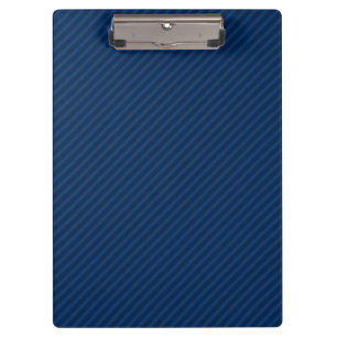 Navy Blue Diagonal Stripes, Striped Clipboard