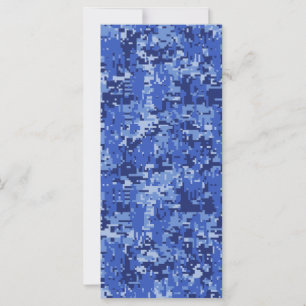 Navy Blue Digital Camo Camouflage Texture