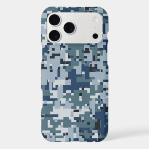 Navy Blue Digital Camouflage Decor on a