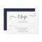 Navy Blue Elegant Script Wedding