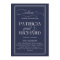 Navy Blue Elegant Wedding Ceremony Program