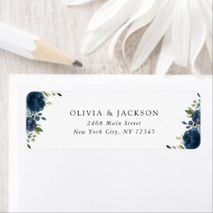 Navy Blue Flowers, Greenery, Boho, Floral Wedding