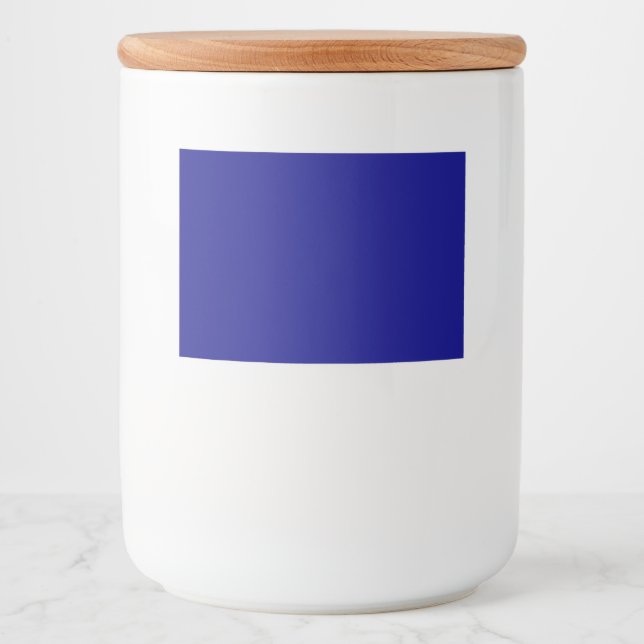 Navy Blue Food Container Label (Front)
