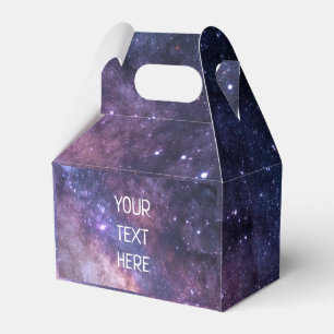 Navy Blue Galaxy Starry Night Stars Modern  Favour Box