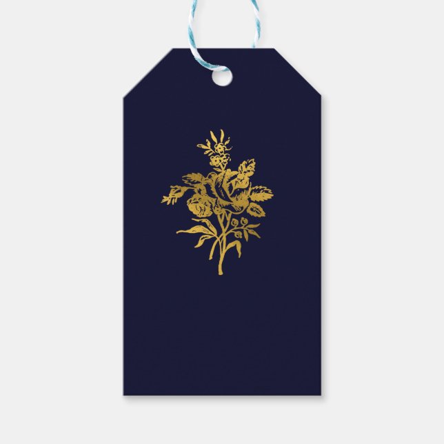 Navy Blue Gift Tag (Front)