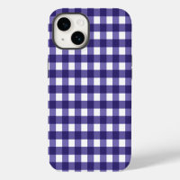 Navy blue gingham