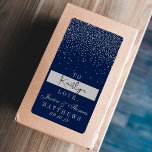 Navy Blue & Glam Silver Confetti Wedding Gift<br><div class="desc">The navy blue & glam silver confetti wedding collection is perfect for any couple planning a romantic wedding celebration. The design features a chic navy blue background with glam gold confetti which is truly stunning and perfect for any special event. The wording incorporates the same silver colour of the design...</div>