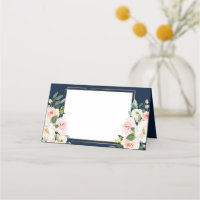 Navy Blue Gold Blush Wedding