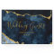 Navy Blue Gold Foil Agate Marble Gilded Wedding