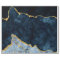 Navy Blue & Gold Foil Agate Marble