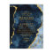 Navy Blue & Gold Foil Agate Wedding Invitations