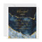 Navy Blue Gold Foil Agate Wedding Rehearsal Dinner