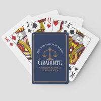 Navy Blue Gold Law School Custom Graduation Party