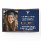 Navy Blue Gold Medical School Photo Graduation