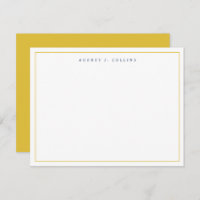 Navy Blue Gold Monogram Monogrammed Elegant Style