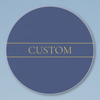 Navy Blue & Gold Name Surname or Business 