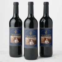Navy Blue Gold Veterinary School Graduation Party