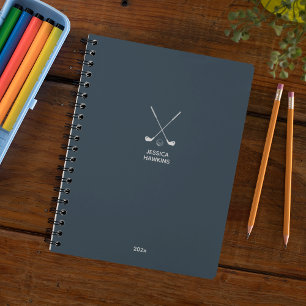 Navy Blue Golf Club Personal 2024 Weekly Planner