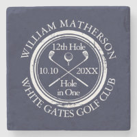 Navy Blue Golf Hole in One Personalised