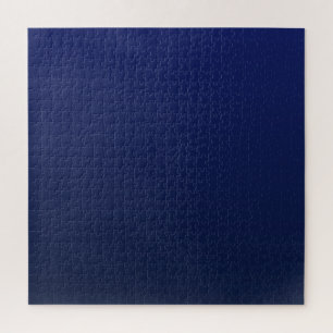 Navy Blue Gradient Deep Blue Jigsaw Puzzle