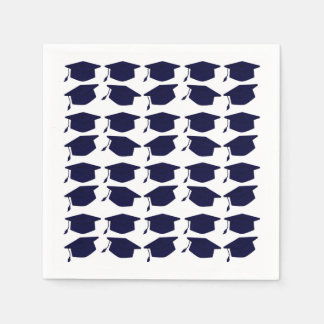 NAVY BLUE GRADUATION PAPER NAPKINS