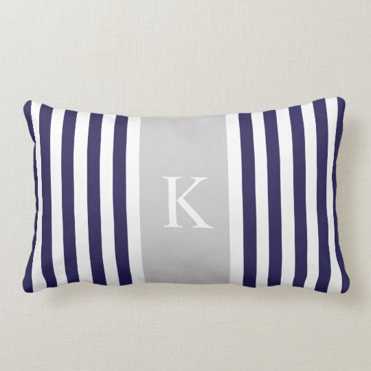 monogrammed lumbar pillow