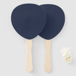 Navy Blue Hand Fan