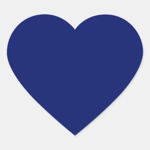 Navy Blue Heart Sticker